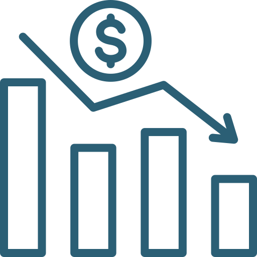 Kostenreductie icoon